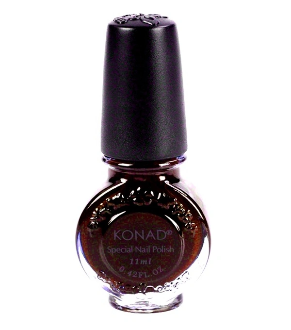 Лак для стемпінгу Konad Special Nail Polish Chocolate шоколадний, емаль 11 мл