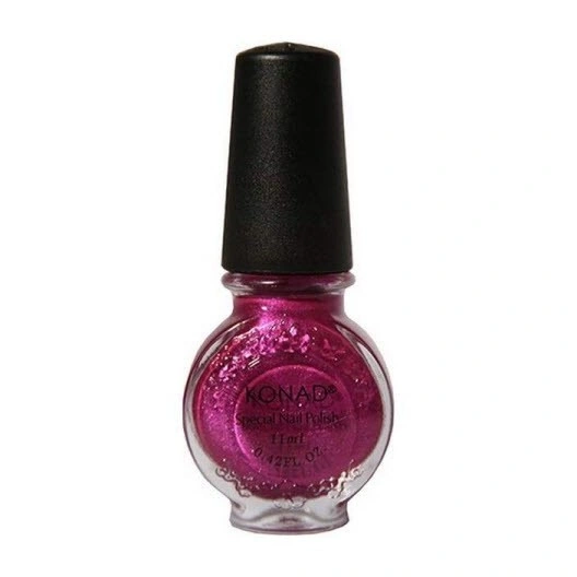 Лак для стемпінгу Konad Special Nail Polish Pinky Red малиновий із шиммером 11 мл