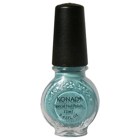Лак для стемпінгу Konad Special Nail Polish Hepbum Blue блакитний, емаль 11 мл