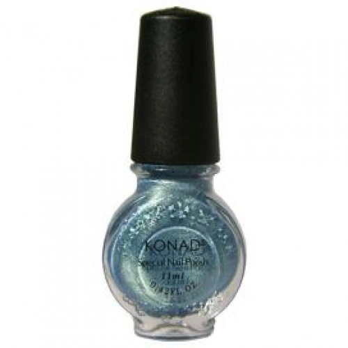 Лак для стемпінгу Konad Special Nail Polish Secret Blue блакитний із шиммером 11 мл