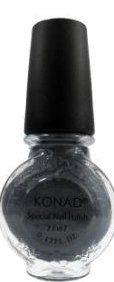 Лак для стемпінгу Konad Special Nail Polish Gray сірий, перламутр 11 мл
