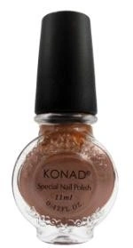 Лак для стемпінгу Konad Special Nail Polish Brown коричневий, перламутр 11 мл