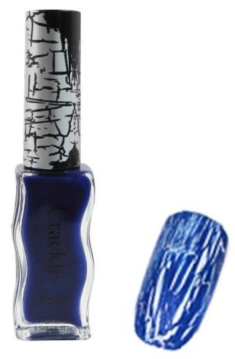 Кракелюрний лак Konad Crackle Nail Blue синій, емаль 9,5 мл