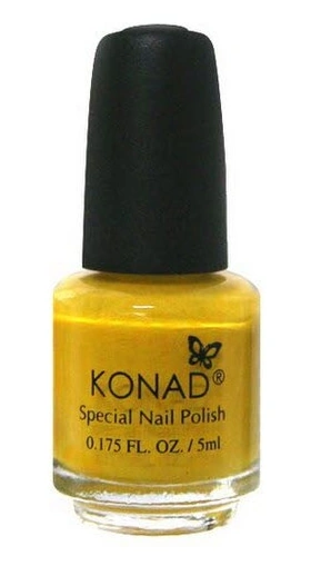 Лак для стемпінгу Konad Special Nail Polish Yellow жовтий, емаль 5 мл