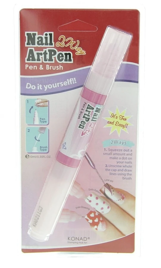 Двосторонній олівець рожевий Konad 2 Way Nail Art Pen- Pastel Pink