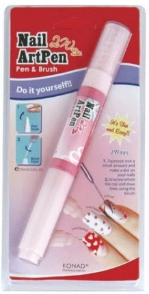 Двосторонній олівець білий Konad 2 Way Nail Art Pen-White