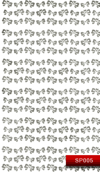 Наклейки для дизайну нігтів Kodi Nail Art Stickers SP005 Silver срібло