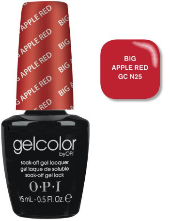 Гель-лак OPI Big Apple Red класичний червоний, емаль 15 мл