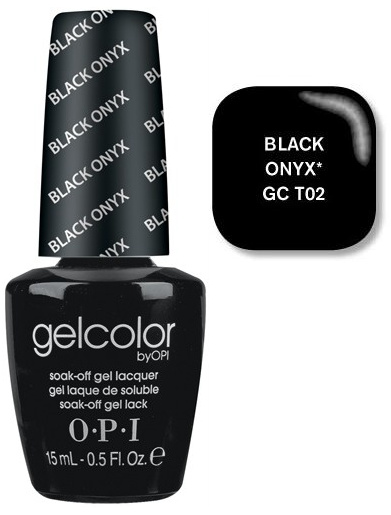 Гель-лак OPI Black Onyx чорний, емаль 15 мл