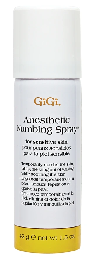 Спрей-анестетик GIGI Anesthetic Numbing Spray знижує болючі відчуття від епіляції 42 г