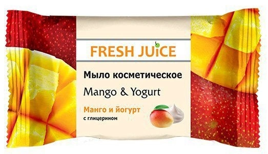 Мило косметичне Манго та йогурт Fresh Juice Soap cosmetic Mango & Yogurt 75 г
