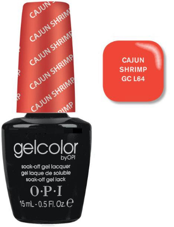 Гель-лак OPI Cajun Shrimp кораловий, емаль 15 мл