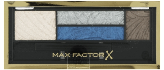Тіні для повік і брів Max Factor Smokey Eye Drama Kit 2 in 1 №06 світлий капучино зі срібним шиммером; сірий із срібним шиммером; темно-блакитний; темно-сірий 1.8 г