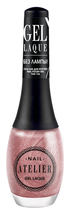 Лак Vivienne Sabo Nail Atelier №106 прозорий із срібним та ніжно-бордовим шиммером 12 мл