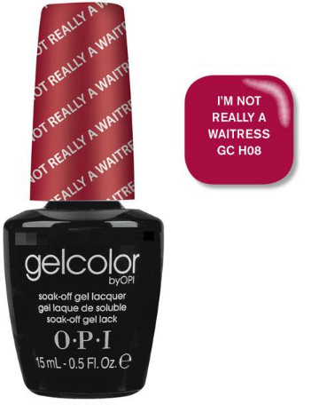 Гель-лак OPI Im Not Really A Waitress вишневий, з мікроблиском 15 мл