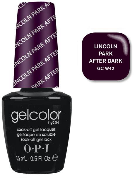 Гель-лак OPI Lincoln Park After Dark фіолетово-чорний, емаль 15 мл