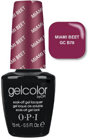 Гель-лак OPI Miami Beet сливовий, емаль 15 мл