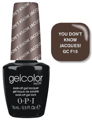 Гель-лак OPI You Dont Know Jacques холодно-коричневий, емаль 15 мл