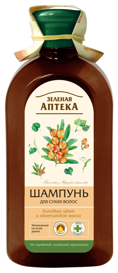Зелена аптека Shampoo Linden Flowers and Sea Buckthorn Oil 350 мл