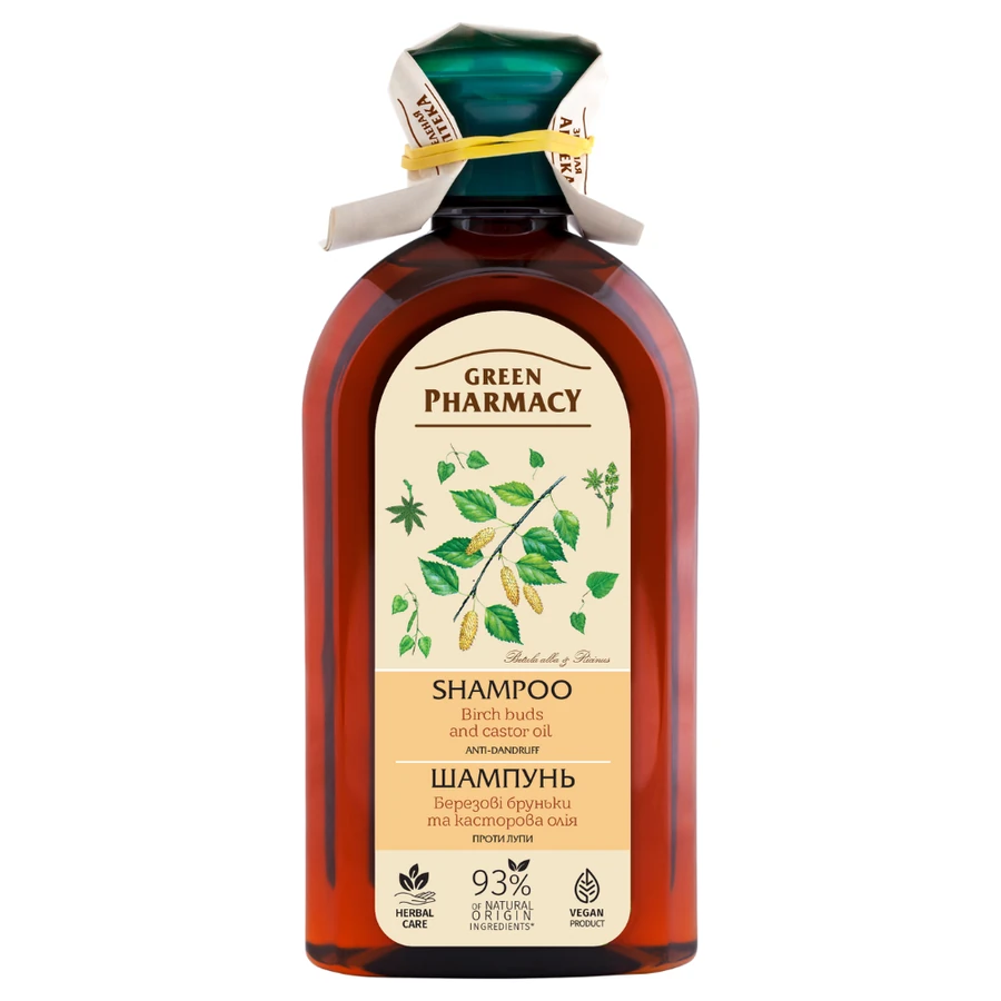 Green Pharmacy Shampoo Birch Buds and Castor Oil 350 мл