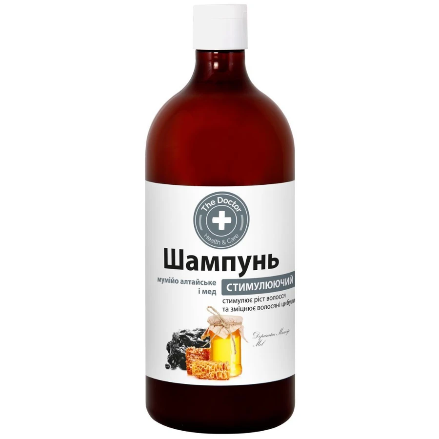 Шампунь стимулюючий "Муміє алтайське та мед" The Doctor Shampoo Shilajit Altai and Honey 1000 мл