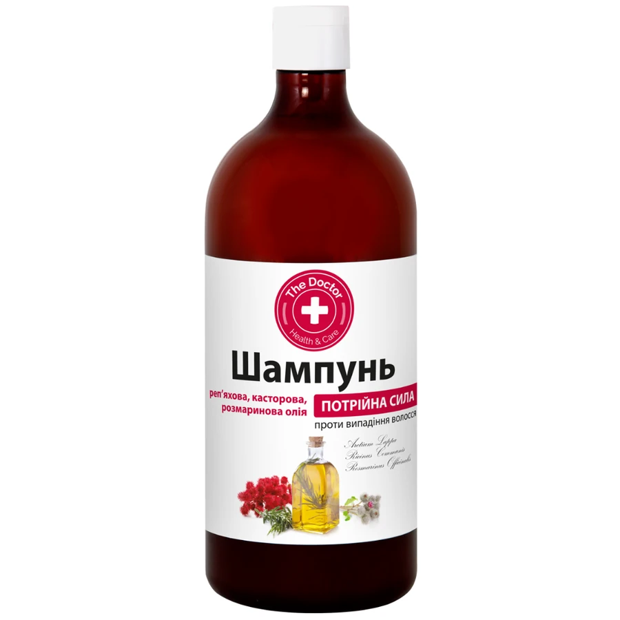 Шампунь проти випадіння волосся "Потрійна сила" The Doctor Shampoo Triple Strength 1000 мл