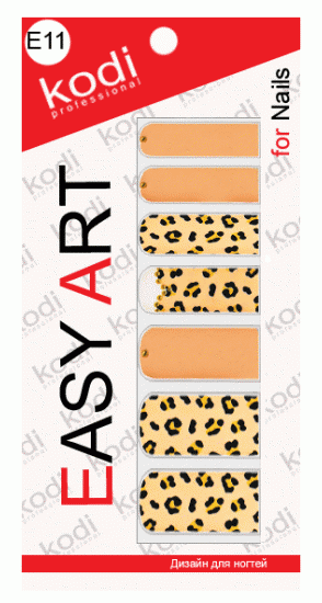 Наклейки для дизайну нігтів Kodi Easy Art E11