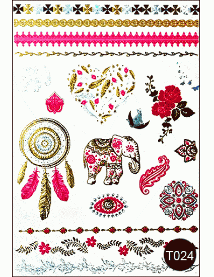 Наклейки на тіло Kodi Tattoo Style T024