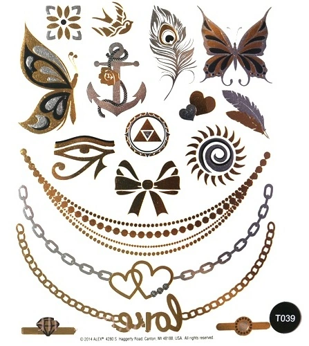 Наклейки на тіло Kodi Tattoo Style T039
