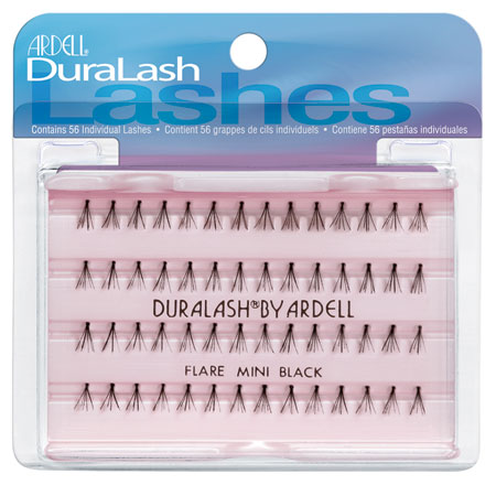 Міні чорні пучкові вії Ardell Duralash Flare Mini Black вузликові 56 шт