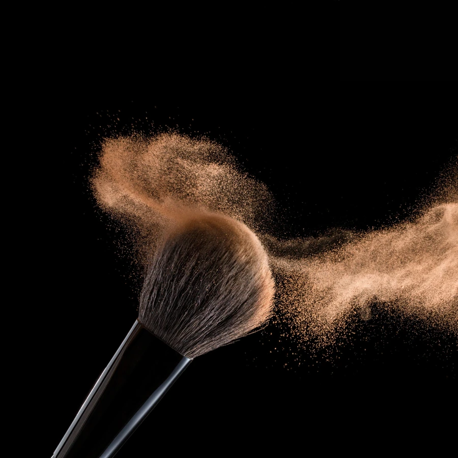 Пензлик для рум`ян Kodi Face Makeup Bbrush №01 натуральний, білка/коза