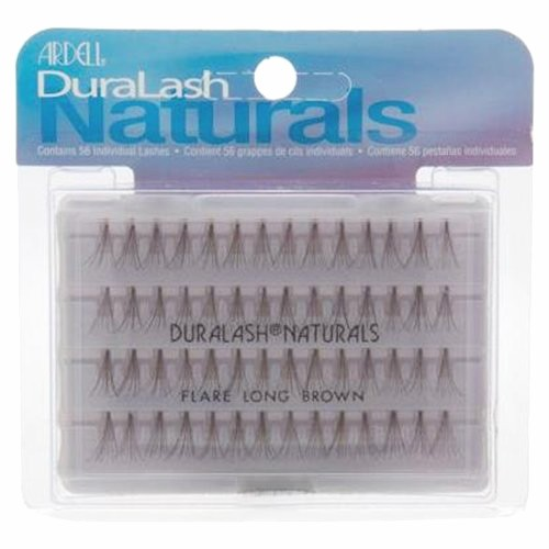 Довгі коричневі пучкові вії Ardell Duralash Naturals Long Brown безвузликові 56 шт