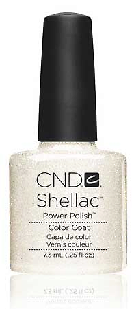 Гель-лак CND Shellac Vip Silver прозорий, із сріблястим мікроблиском 7,3 мл