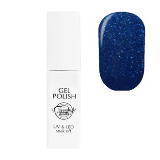 Гель-лак Trendy Nails Gel Polish Classic Shadows №65 темно-синій із блакитним шиммером 8 мл