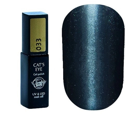 Магнітний гель-лак «Котяче око» Trendy Nails Gel Polish Cats eye №33 10 мл