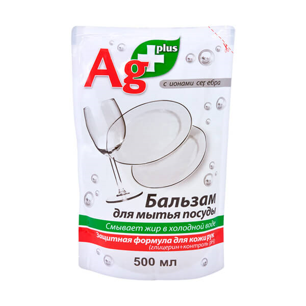 Бальзам для миття посуду Активне срібло BIO Formula Dishwashing Ag+ дой-пак 500 мл