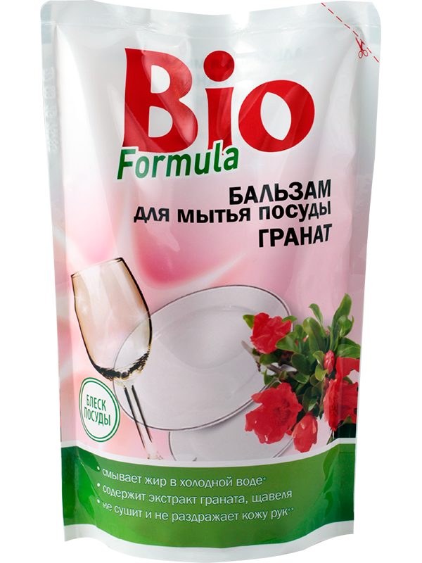 Бальзам для миття посуду Гранат BIO Formula Dishwashing Grenades дой-пак 500 мл