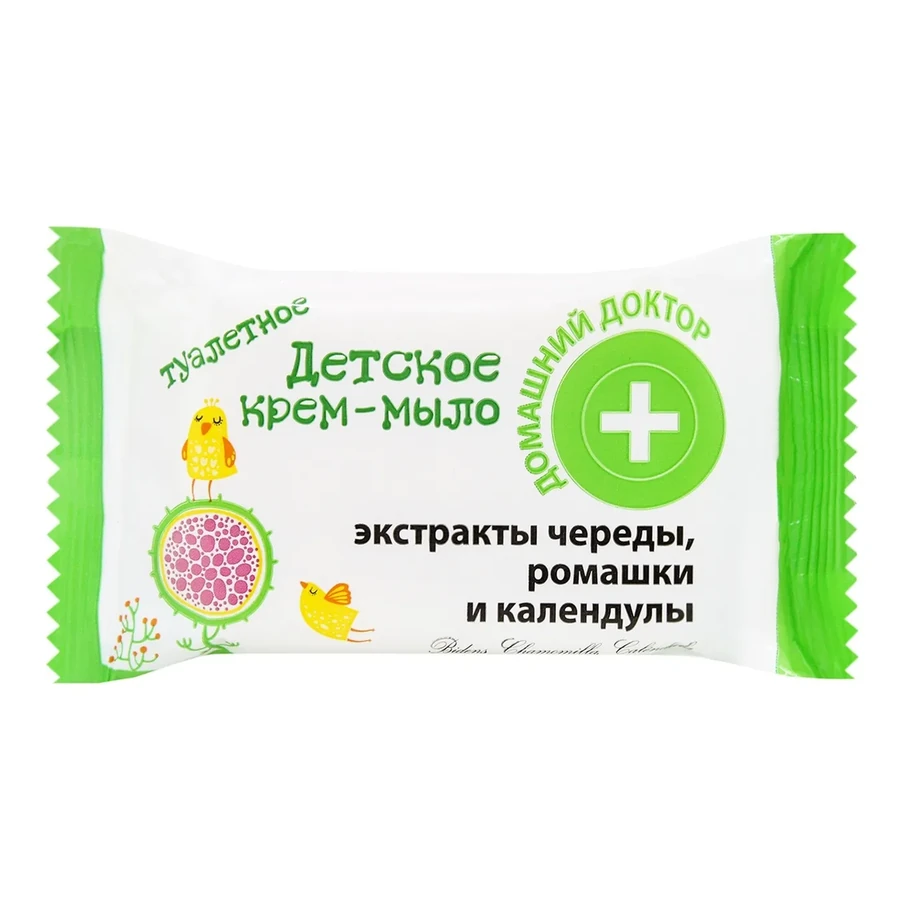 Домашний Доктор (The Doctor) Baby Сream Soap with Extracts of Succession Chamomile and Calendula 70 г