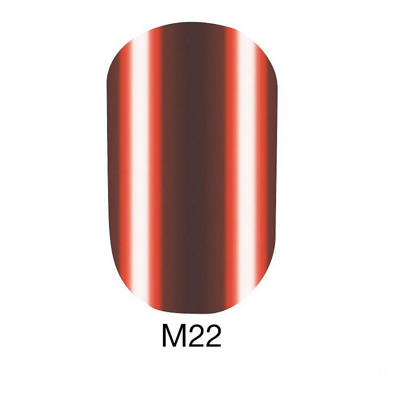 Гель-лак Naomi Gel Polish Metallic Collection M22 цегельний металік 6 мл
