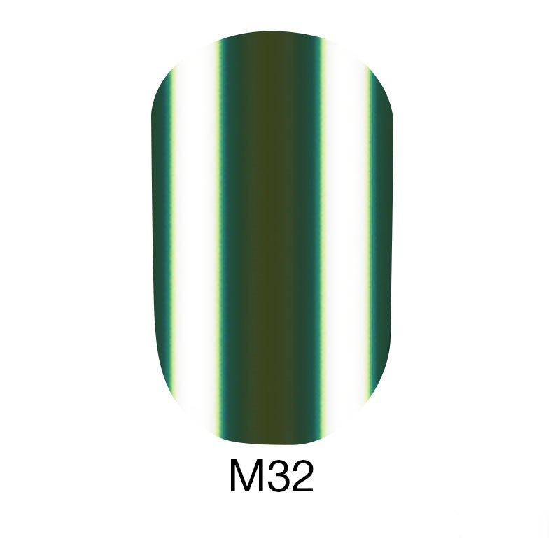 Гель-лак Naomi Gel Polish Metallic Collection M32 сірий хакі металік 6 мл