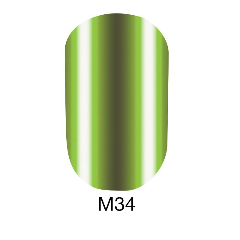 Гель-лак Naomi Gel Polish Metallic Collection M34 оливково-зелений металік 6 мл