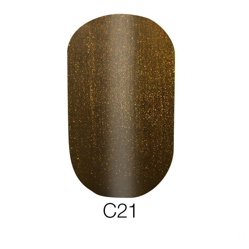 Магнітний гель-лак Naomi Gel Polish Cat Eyes С21 темний хакі із шиммерами 6 мл