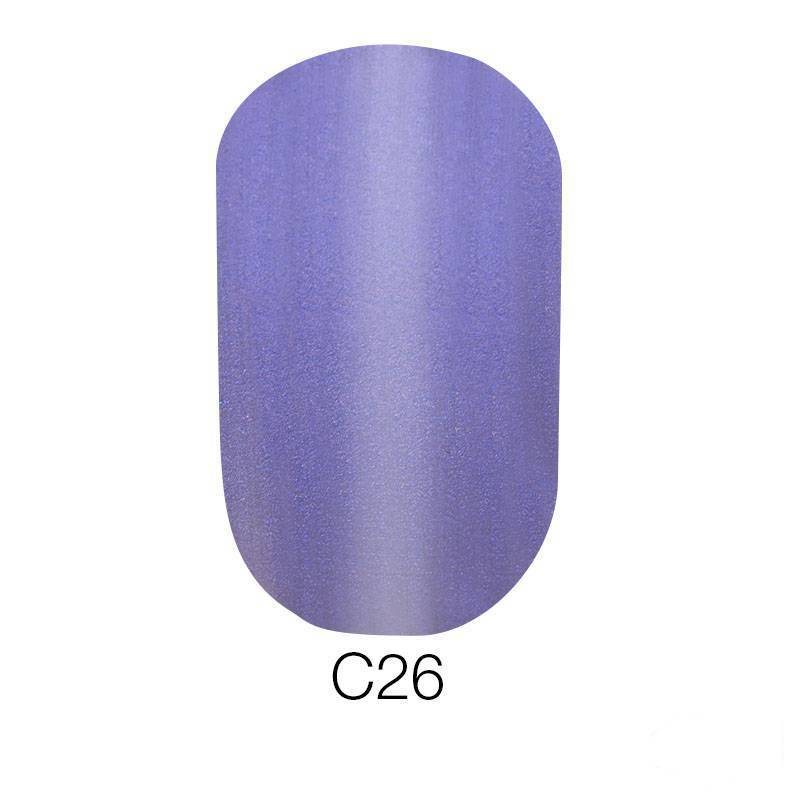 Магнітний гель-лак Naomi Gel Polish Cat Eyes С26 фіолетовий, з перламутром 6 мл
