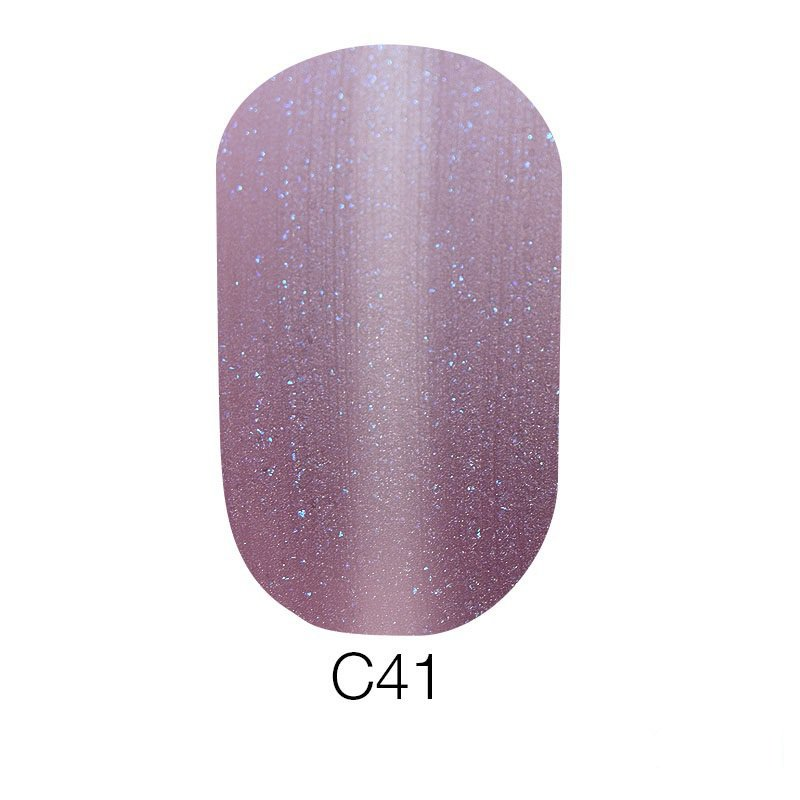 Магнітний гель-лак Naomi Gel Polish Cat Eyes С41 фіолетовий з блакитними шиммерами 6 мл