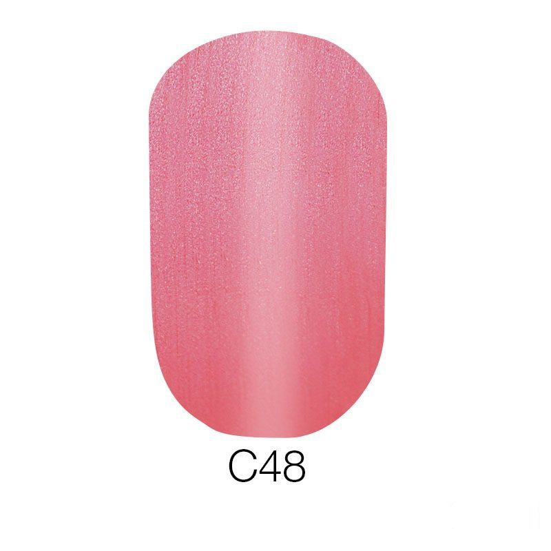 Магнітний гель-лак Naomi Gel Polish Cat Eyes С48 приглушено-рожевий, з перламутром 6 мл