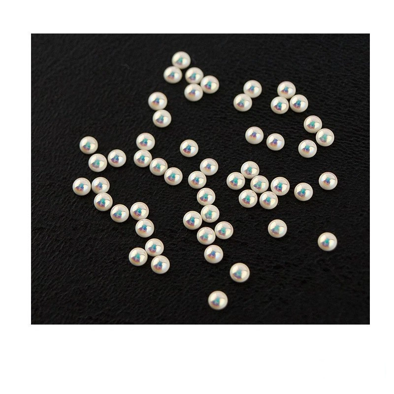 Стрази №02 перли білі дрібні Naomi Rhinestones №02