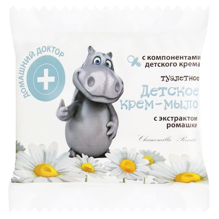Дитяче крем-мило з екстрактом ромашки Домашний Доктор (The Doctor) Baby Cream Soap with Extracts Chamomile 70 г