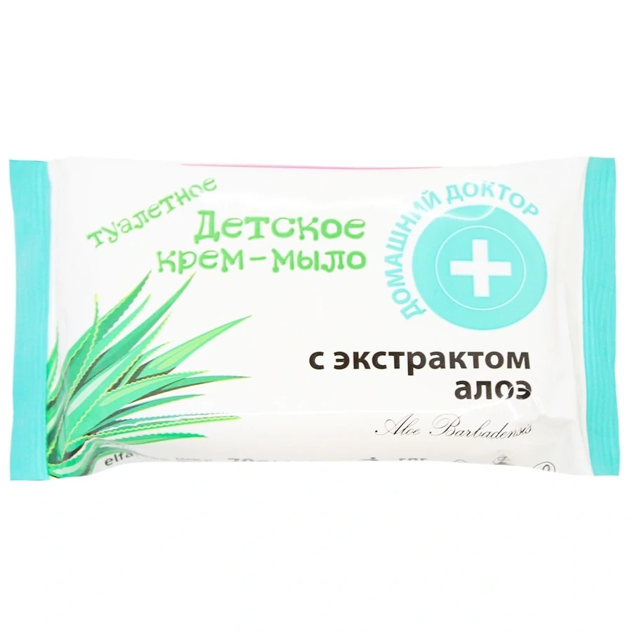 Дитяче крем-мило з екстрактом Алое Домашний Доктор (The Doctor) Baby Cream Soap with Extracts Aloe 70 г