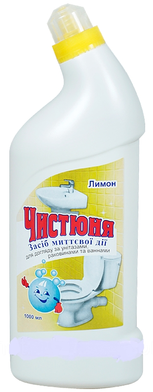 Засіб для догляду за унітазами Лимон Чистюня Care Products Toilets Lemon 1л