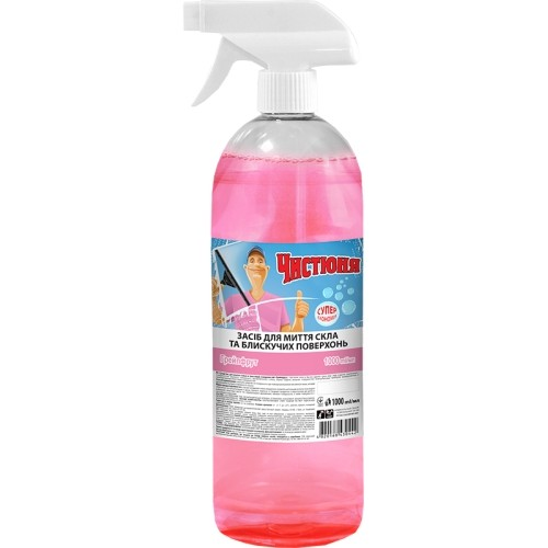 Засіб для миття скла Грейпфрут спрей Чистюня Glass Cleaner Spray Grapefruit 1л